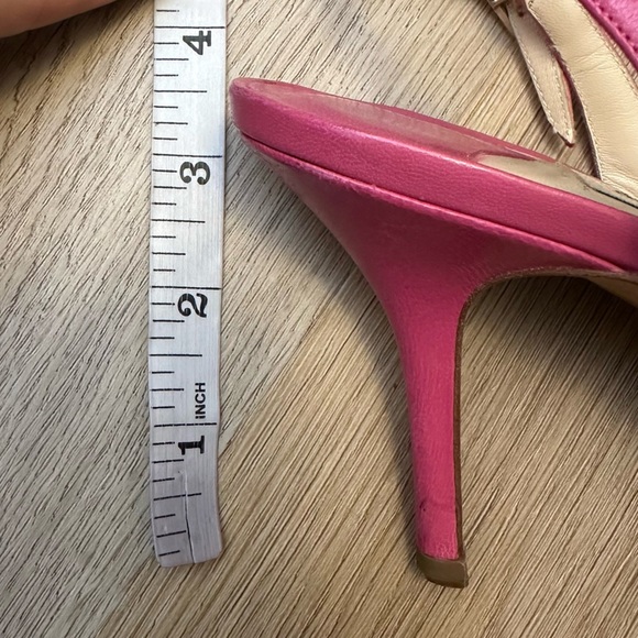 Jimmy Choo Jude Fuchsia Open-Toe Sandal Heels - Picture 9 of 12